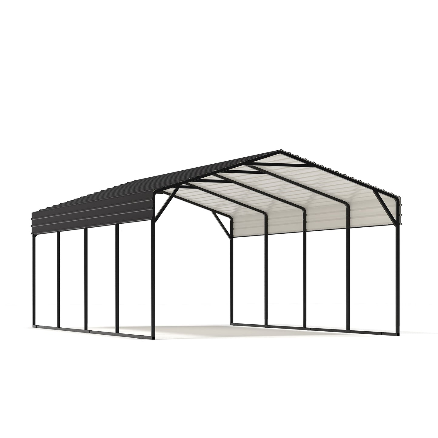 LAUSAINT HOME 12 X 20 FT Galvanized Steel Carport