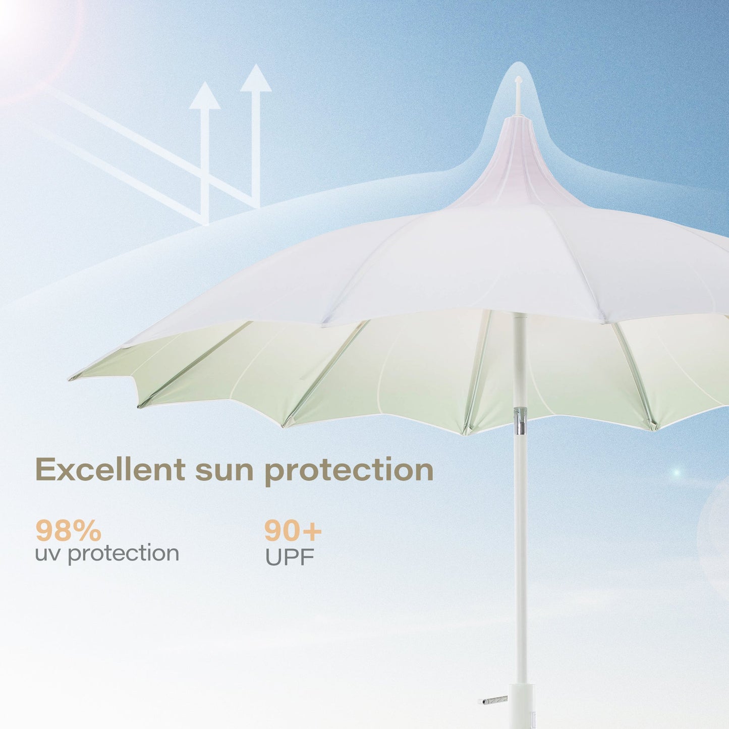 LAUSAINT HOME 9FT  Pergoda Patio Umbrella