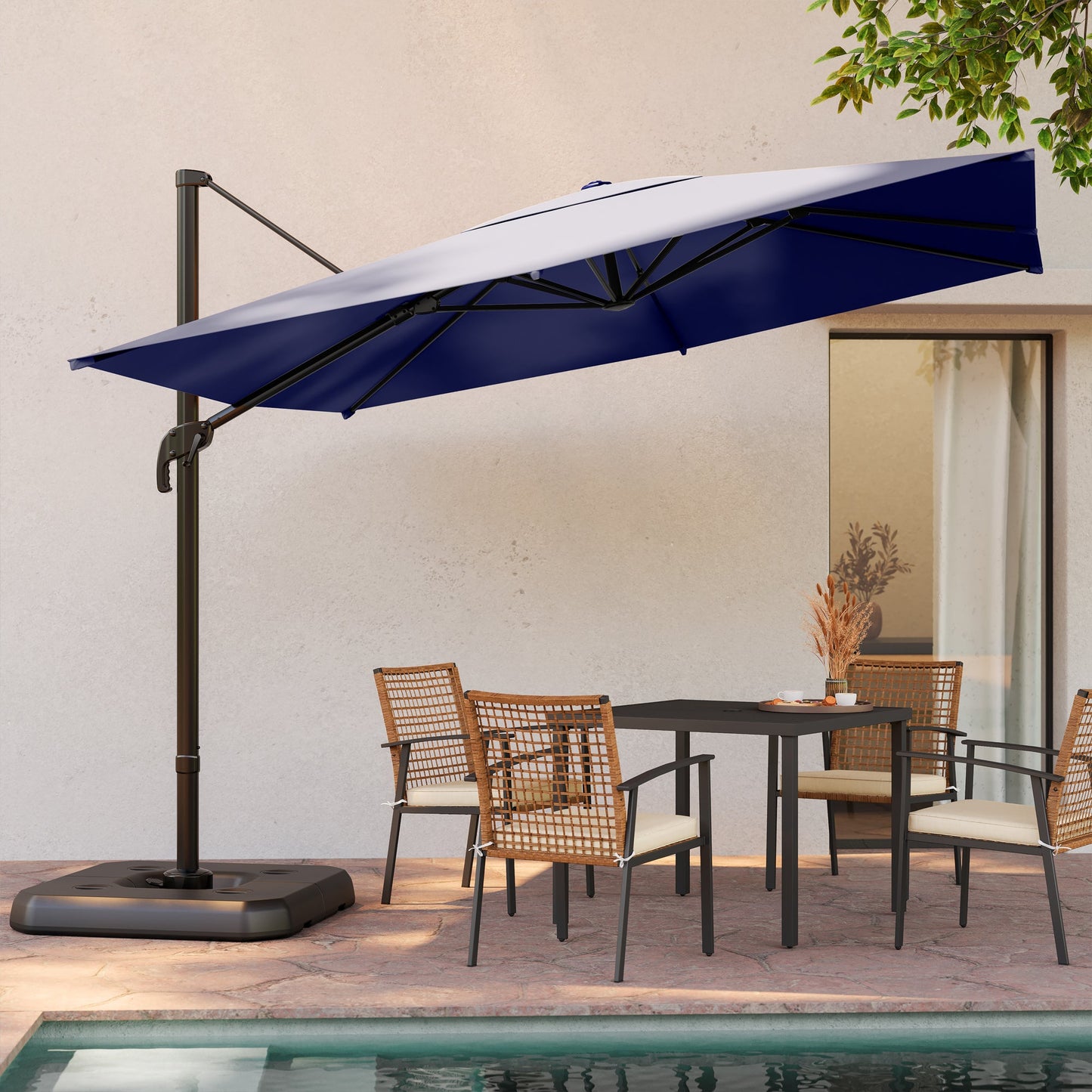 LAUSAINT HOME Square Cantilever Umbrella