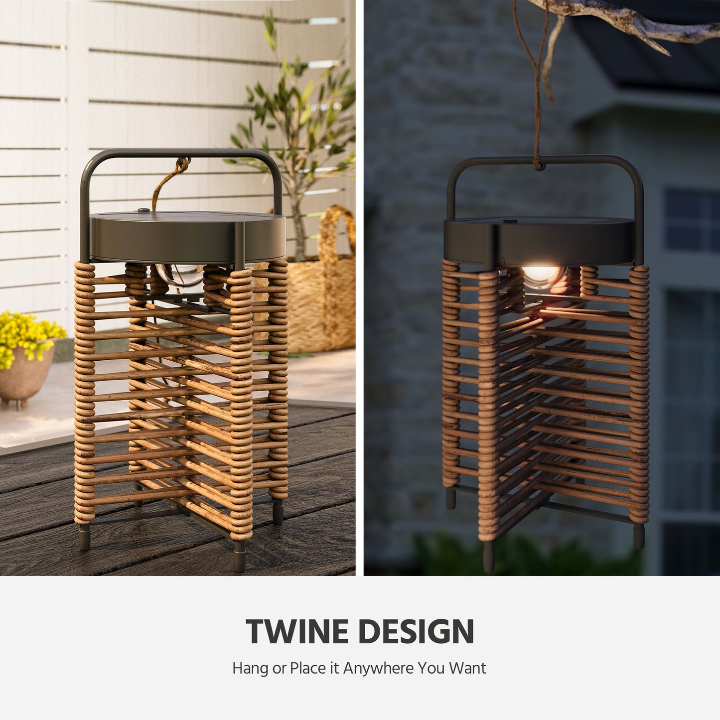 LAUSAINT HOME Outdoor Solar Table Lamp