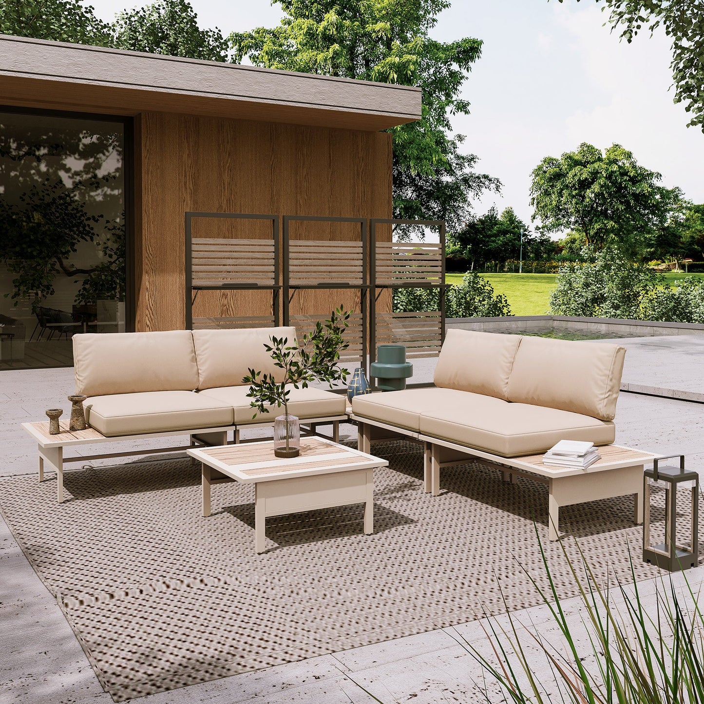 LAUSAINT HOME 6/8  Pieces Patio Furniture Set