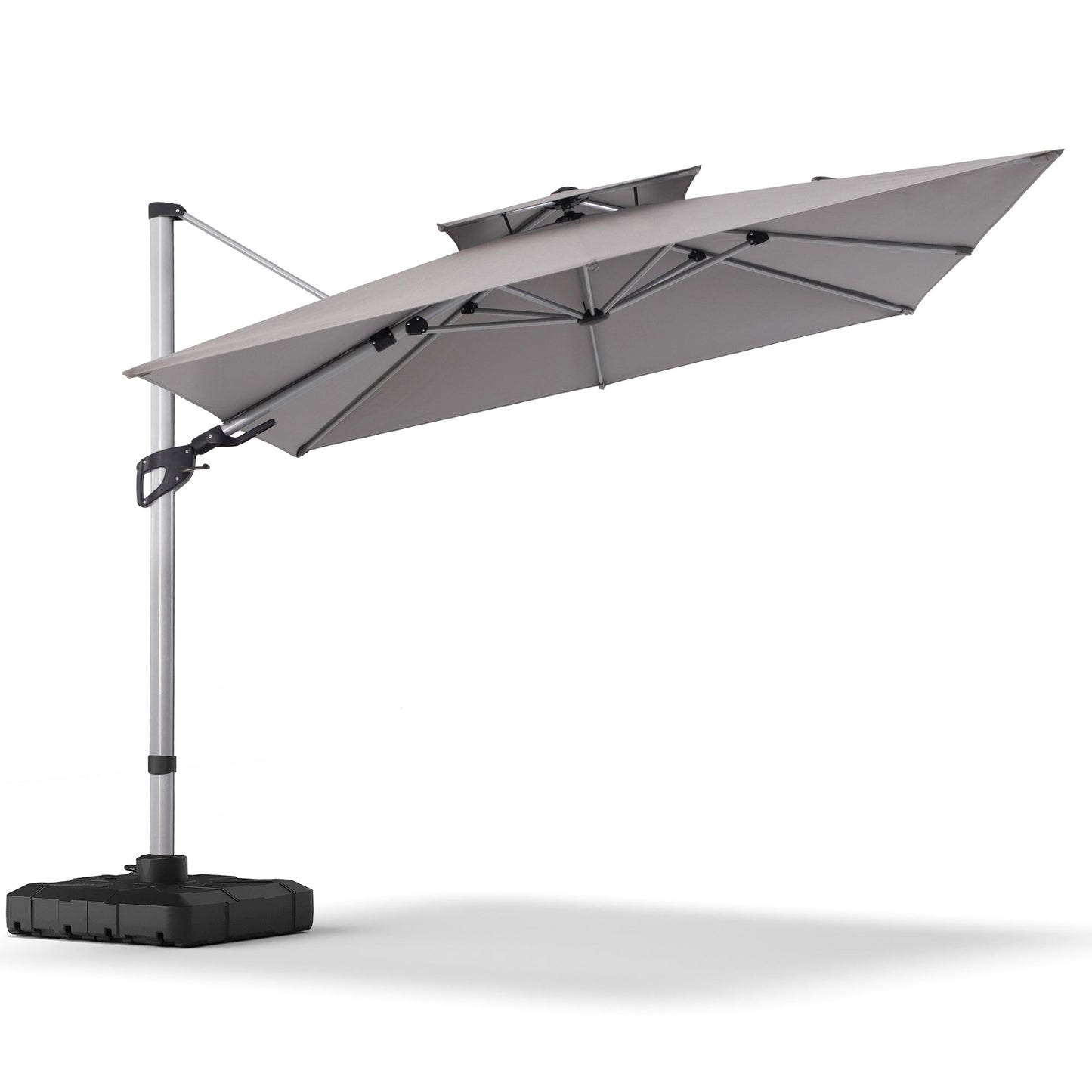 LAUSAINT HOME 10' Double Top Square Cantilever Umbrella