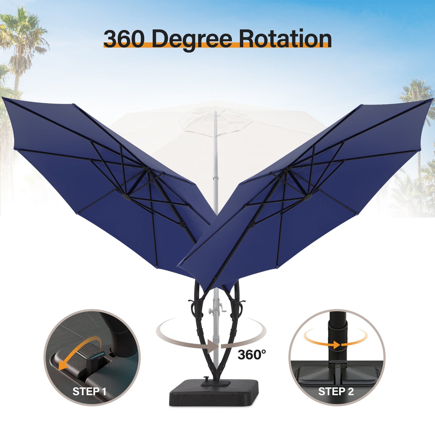 12' Sunbrella ®Cantilever Umbrella