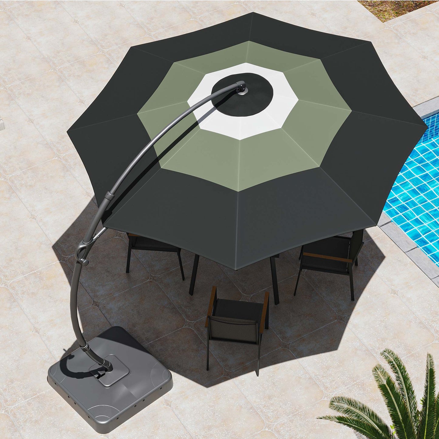 Lausaint Home 11' Deluxe Cantilever Umbrella