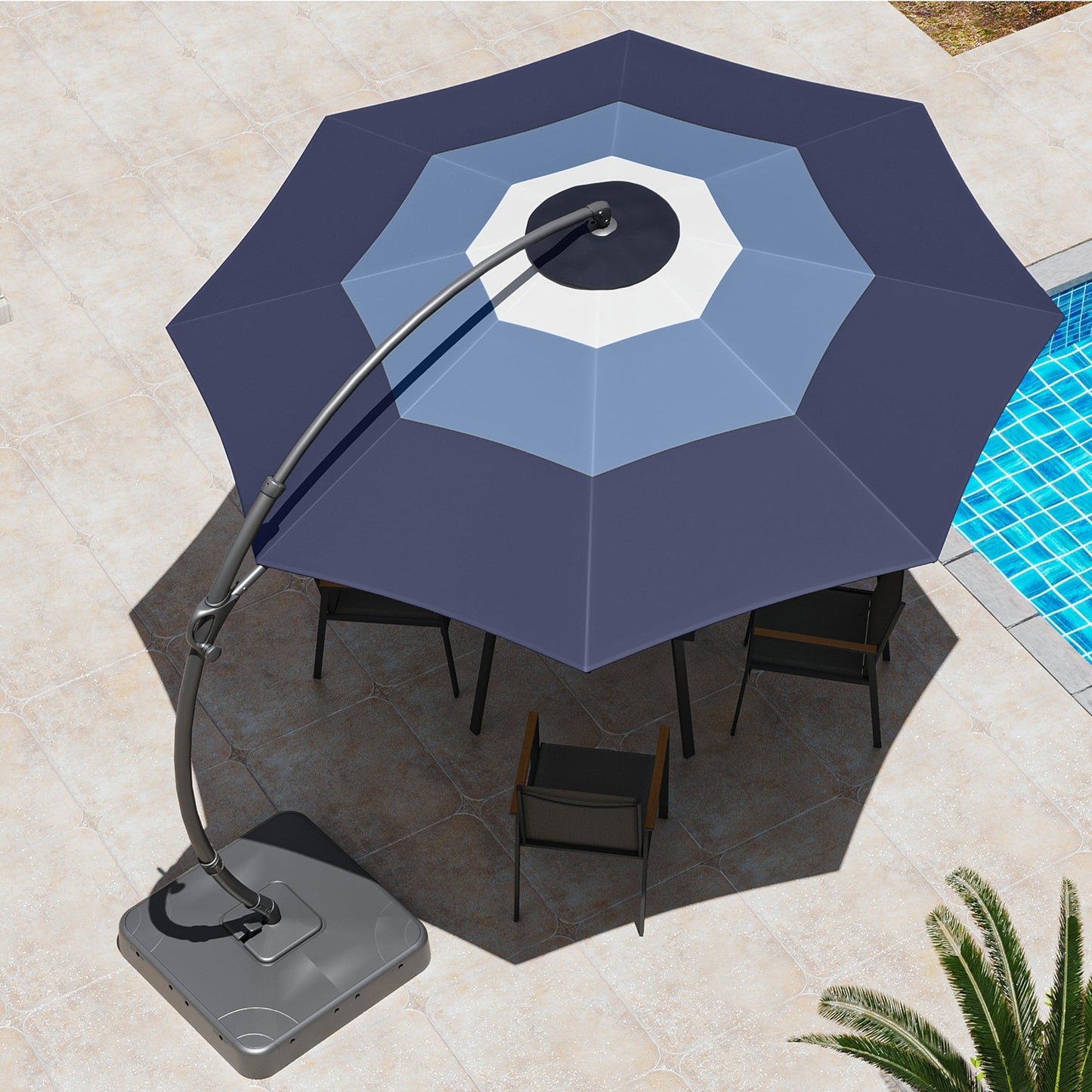 Lausaint Home 11' Deluxe Cantilever Umbrella