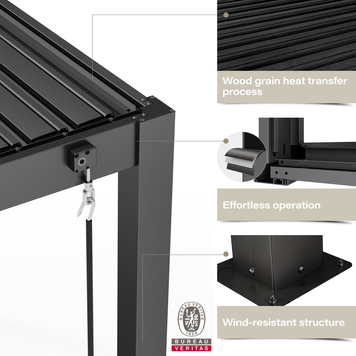 Aluminum Louvered Pergola