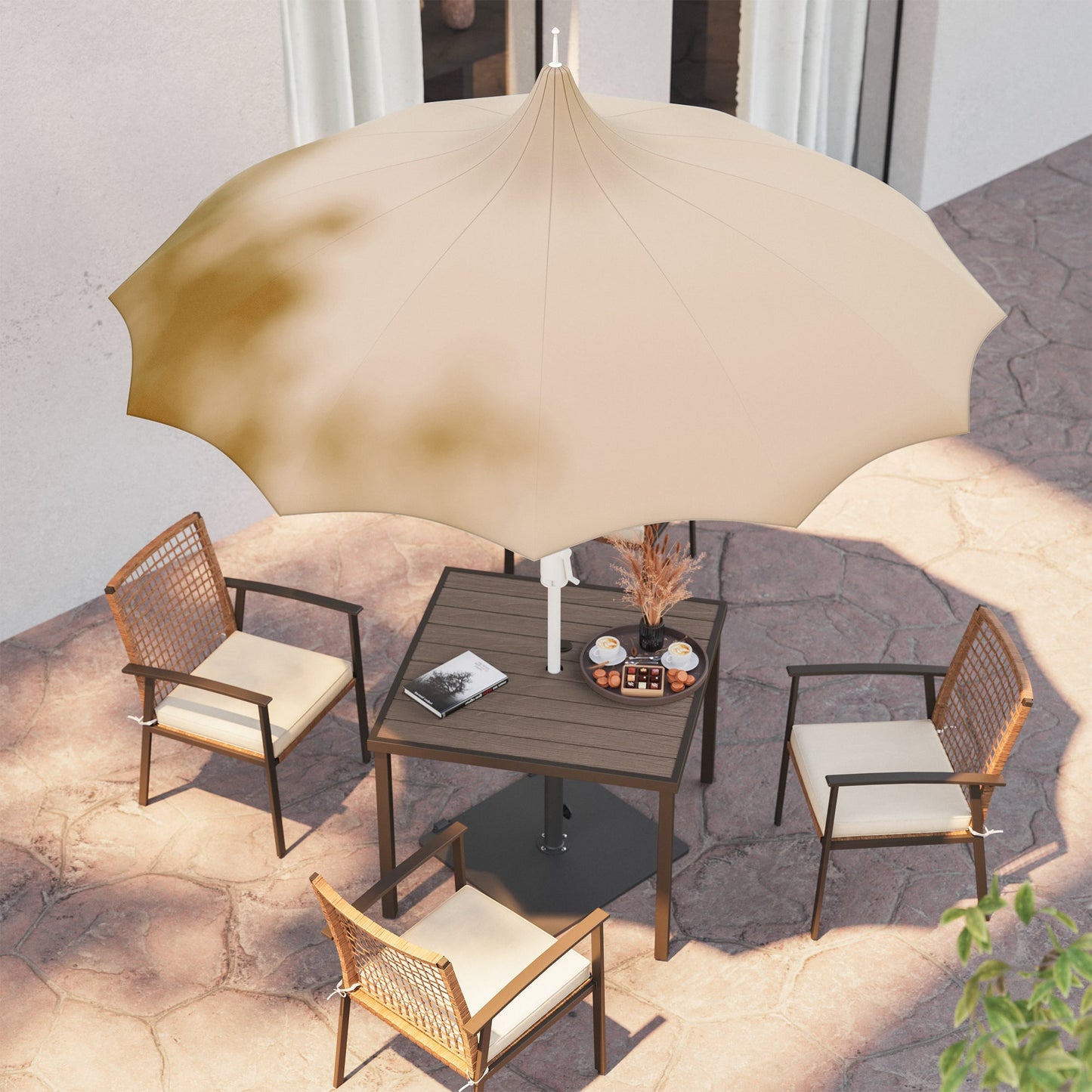 LAUSAINT HOME 9FT Patio Offset Umbrella