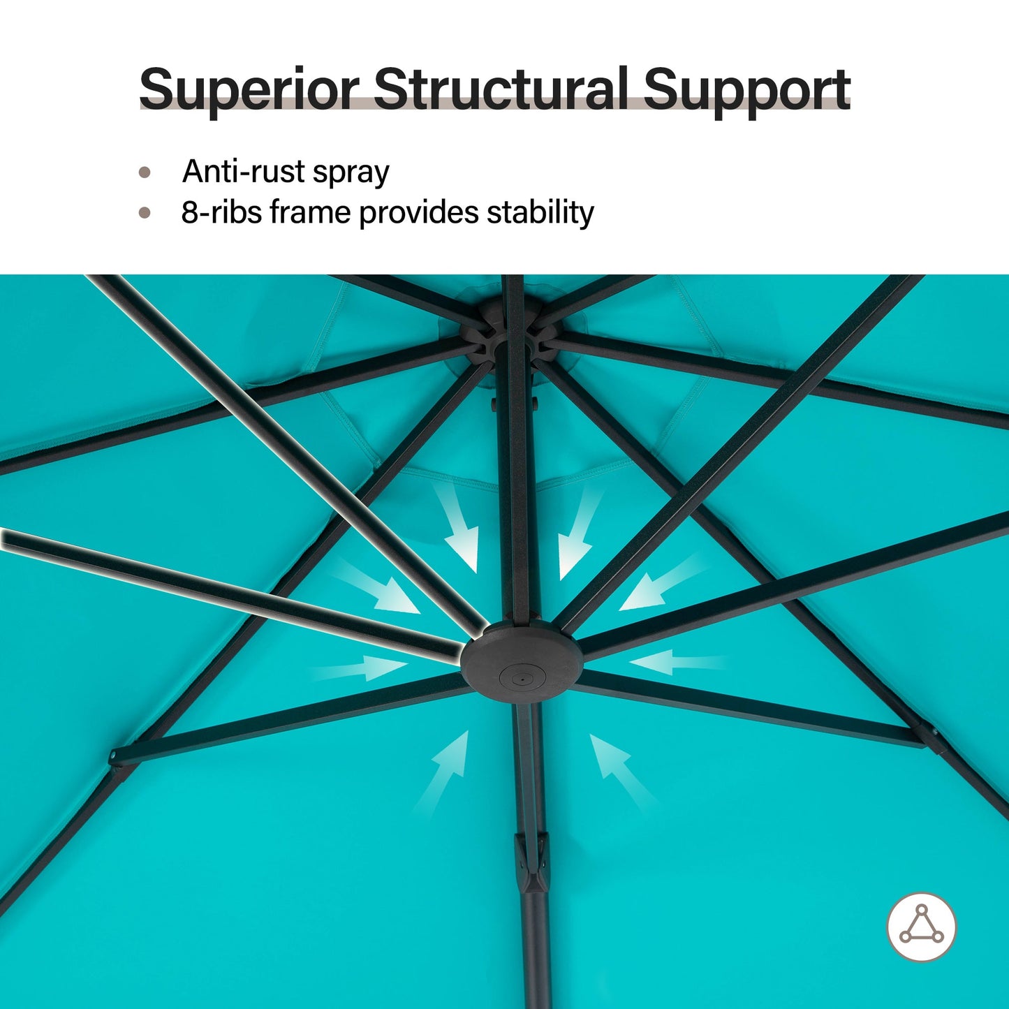 LAUSAINT HOME 12' Deluxe Cantilever Umbrella