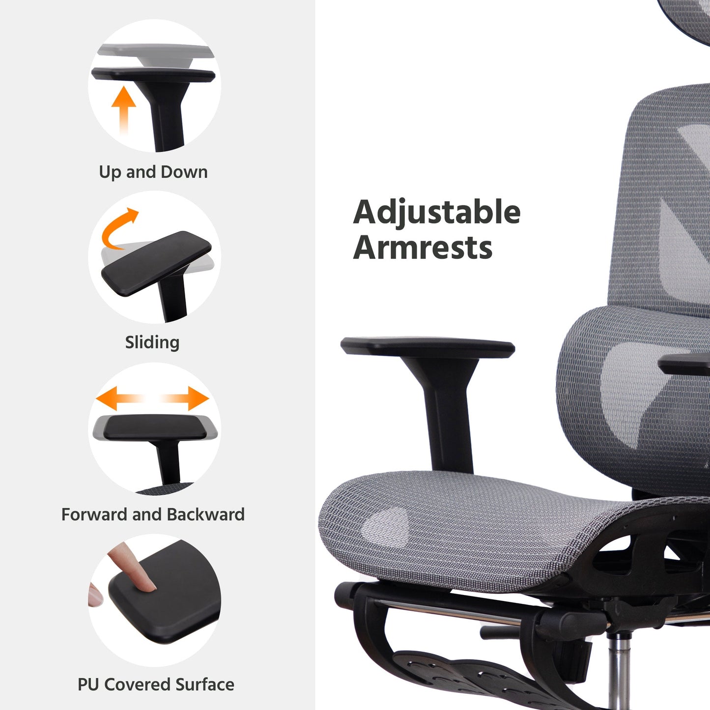LAUSAINT HOME Mesh Ergonomic Office Chair
