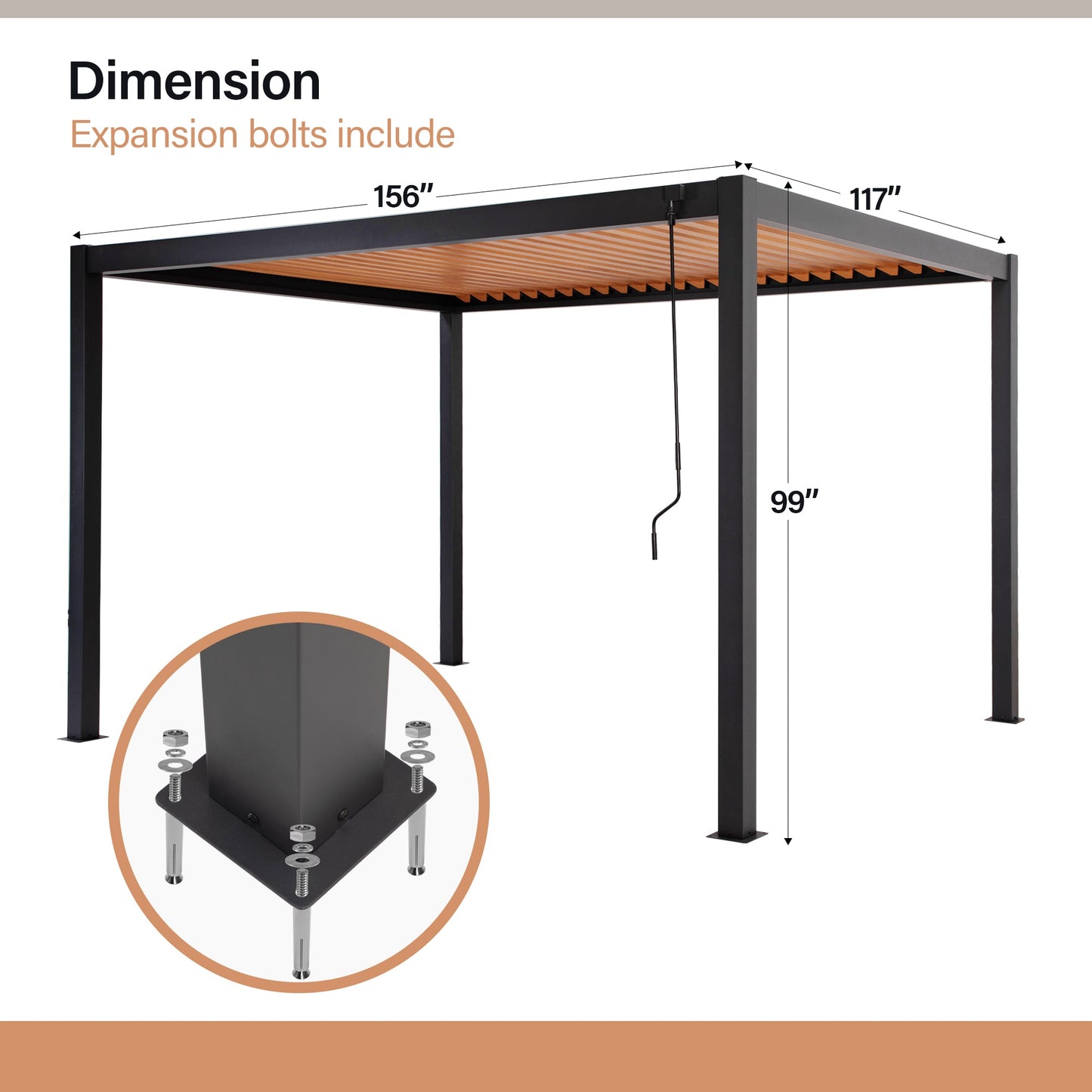 Aluminum Louvered Pergola