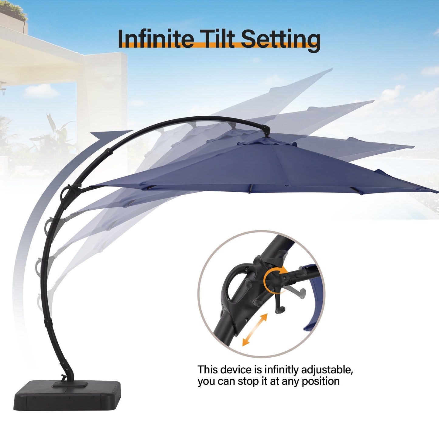 12' Sunbrella ®Cantilever Umbrella