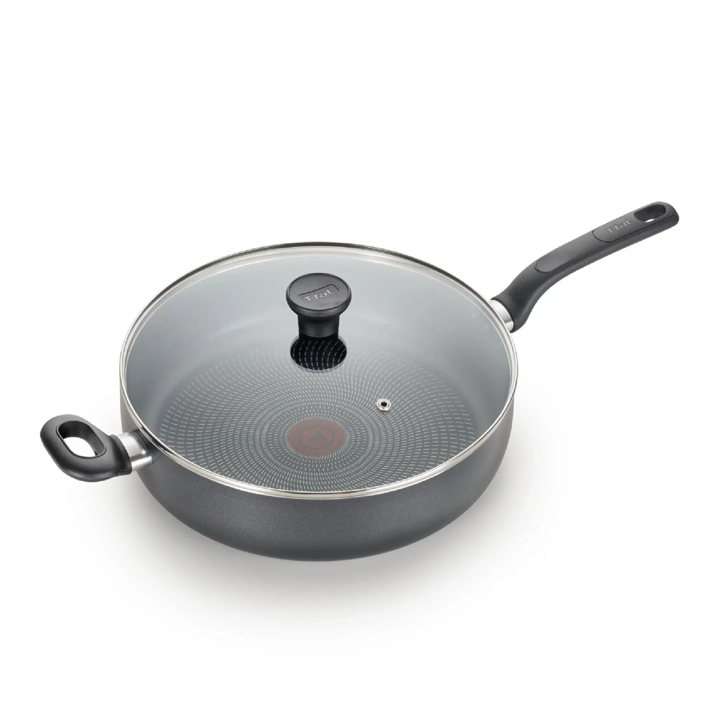 T-fal Easy Care Nonstick Cookware, Jumbo Cooker, 5 Quart, Grey