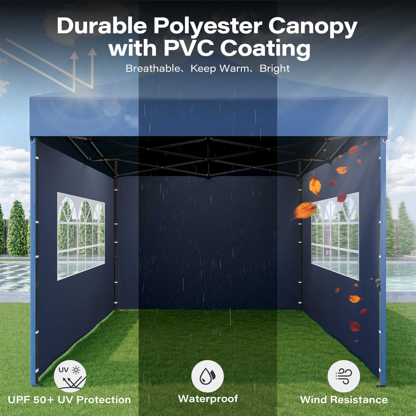 LAUSAINT HOME 10x10 Pop Up Canopy Tent