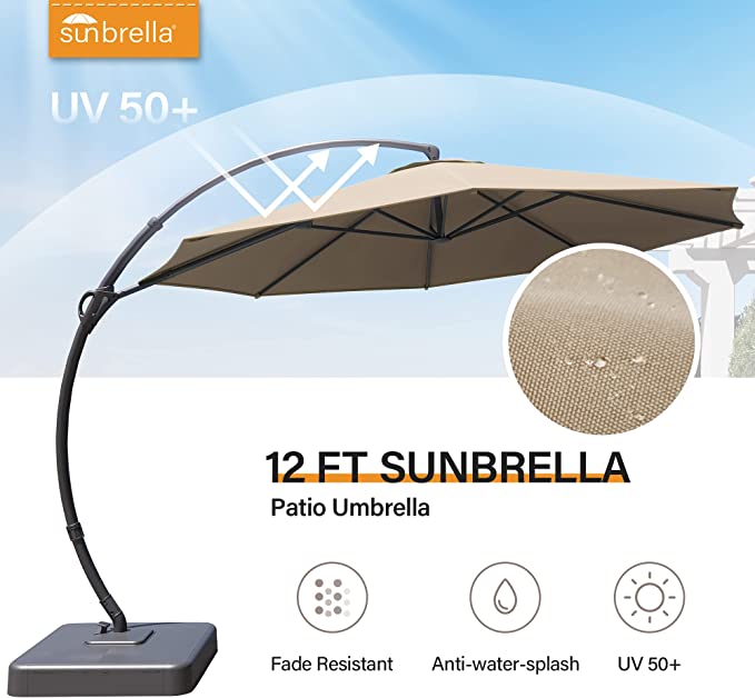 12' Sunbrella ®Cantilever Umbrella