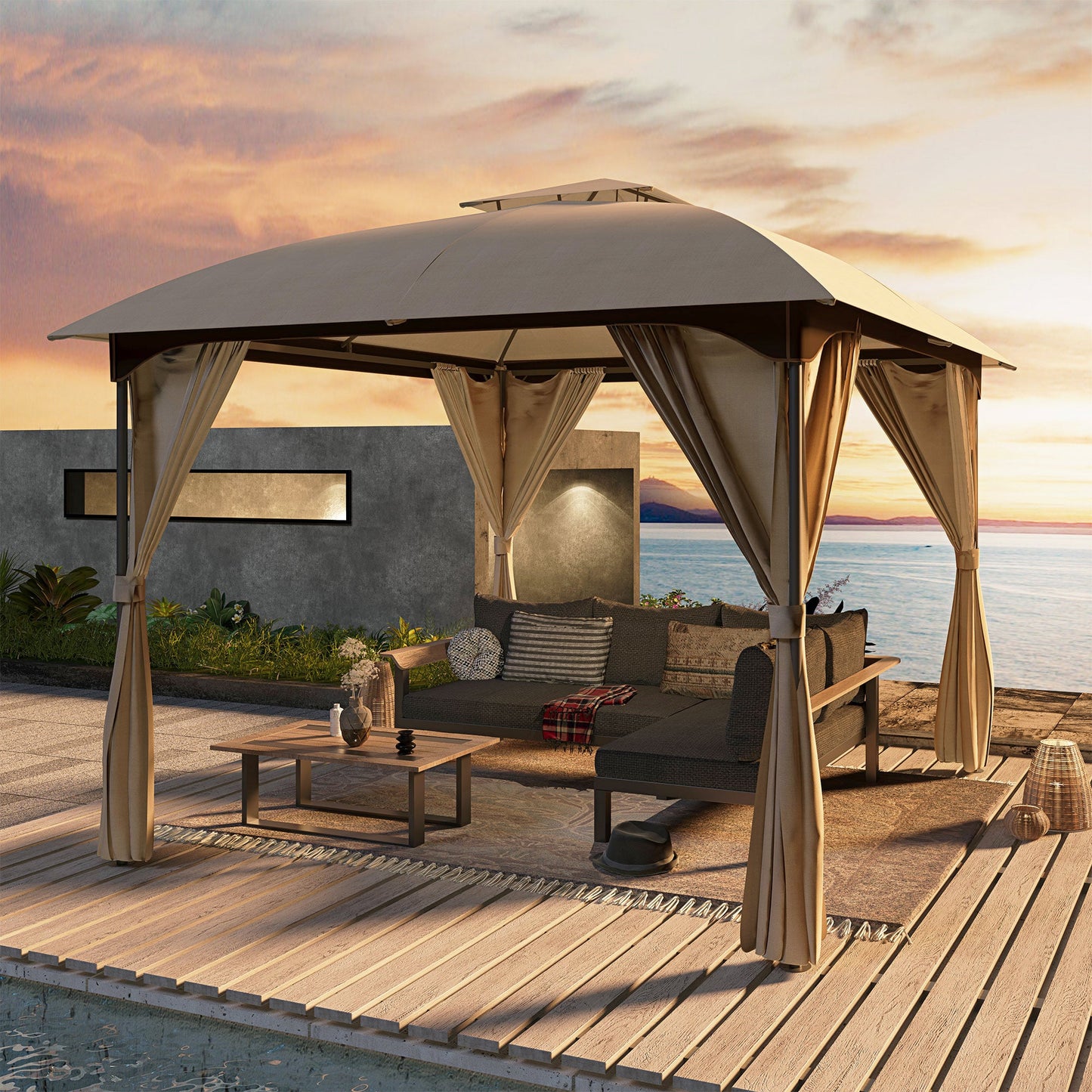 LAUSAINT HOME 10'X10' Softtop Gazebo