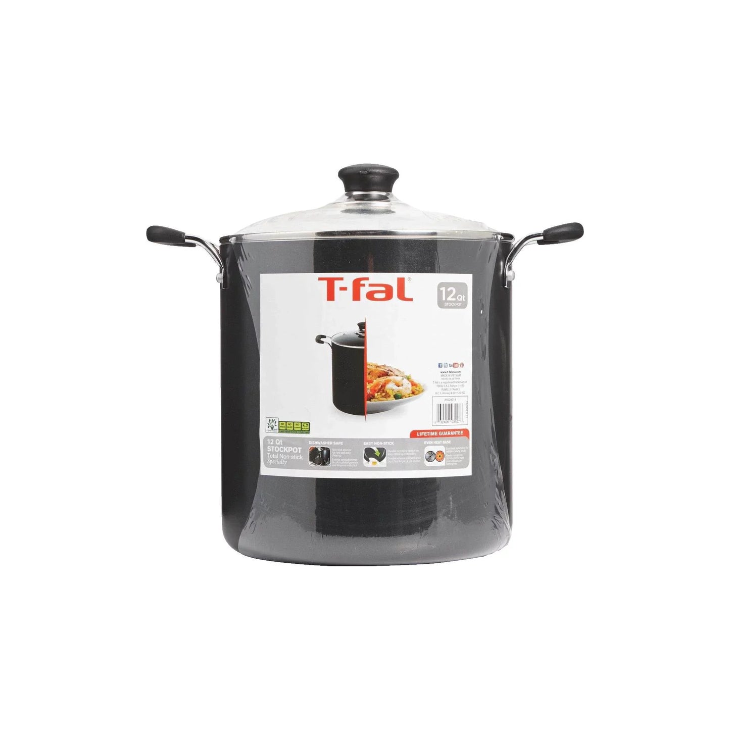 T-fal 12 Quart Non-Stick Dishwasher Safe Stockpot