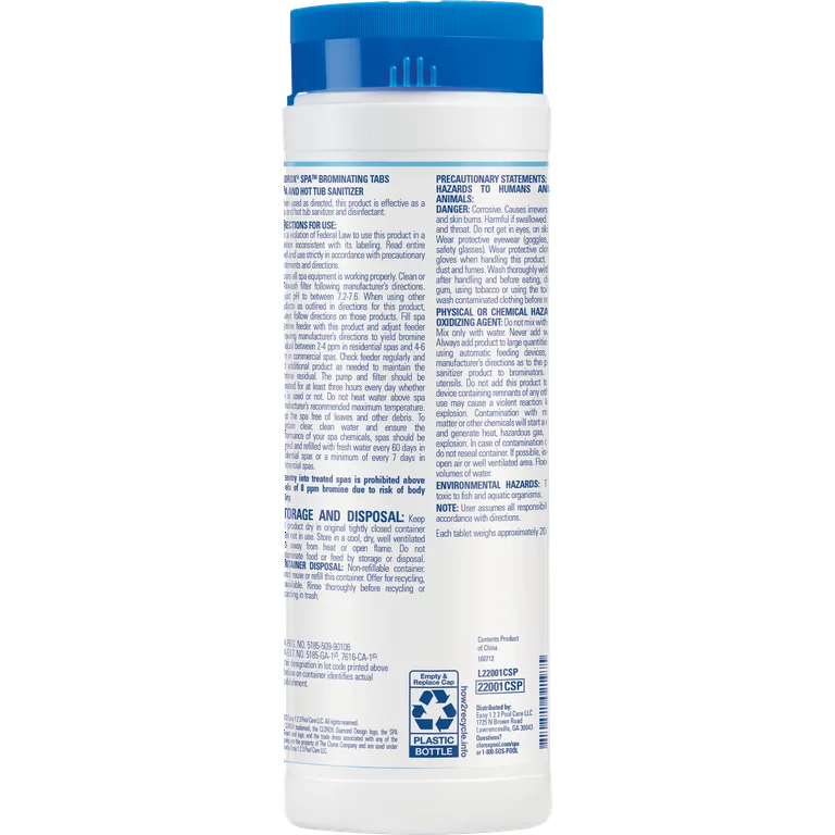Clorox Spa 20001CSP Brominating Tablets, 1.5-Pound