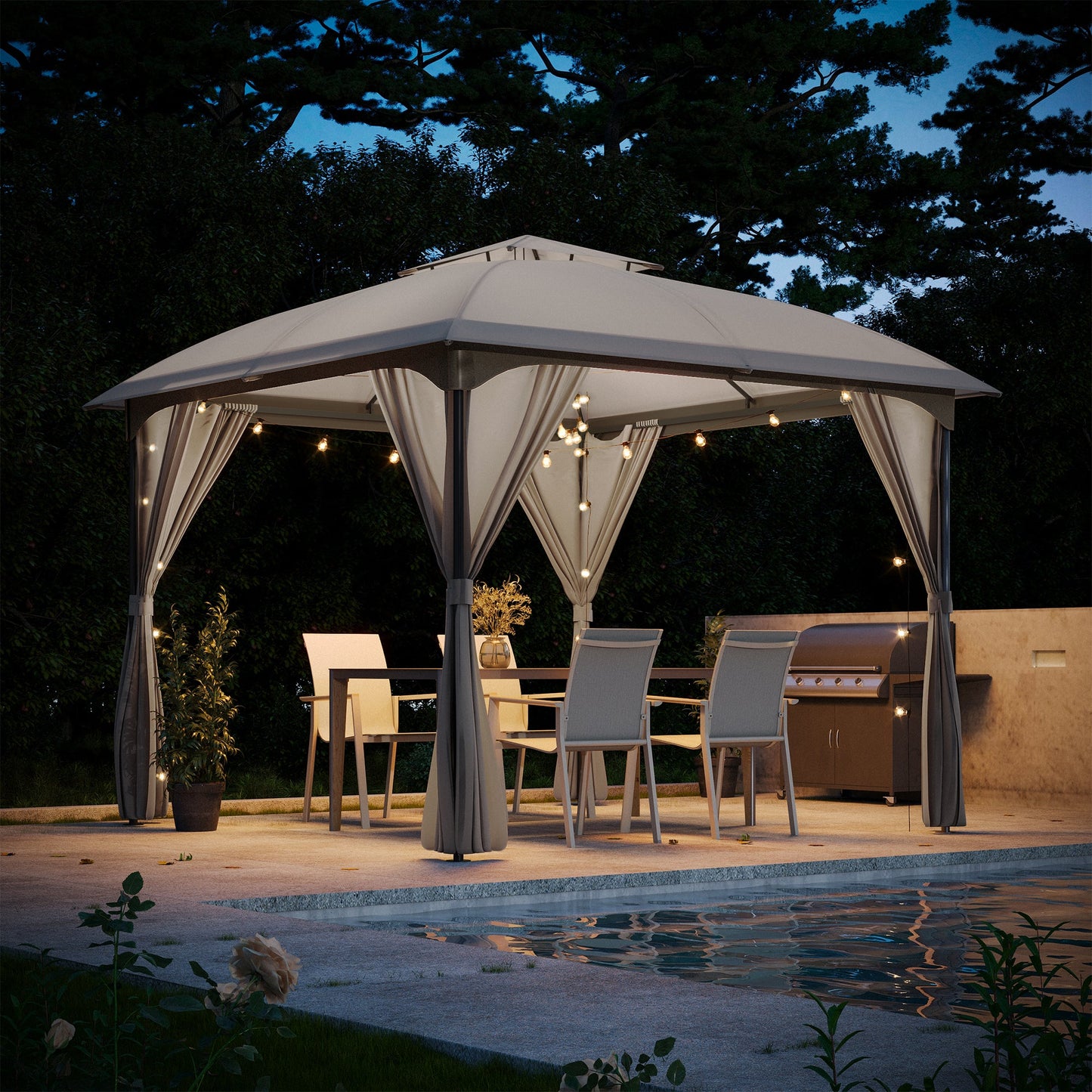 LAUSAINT HOME 10'X10' Softtop Gazebo