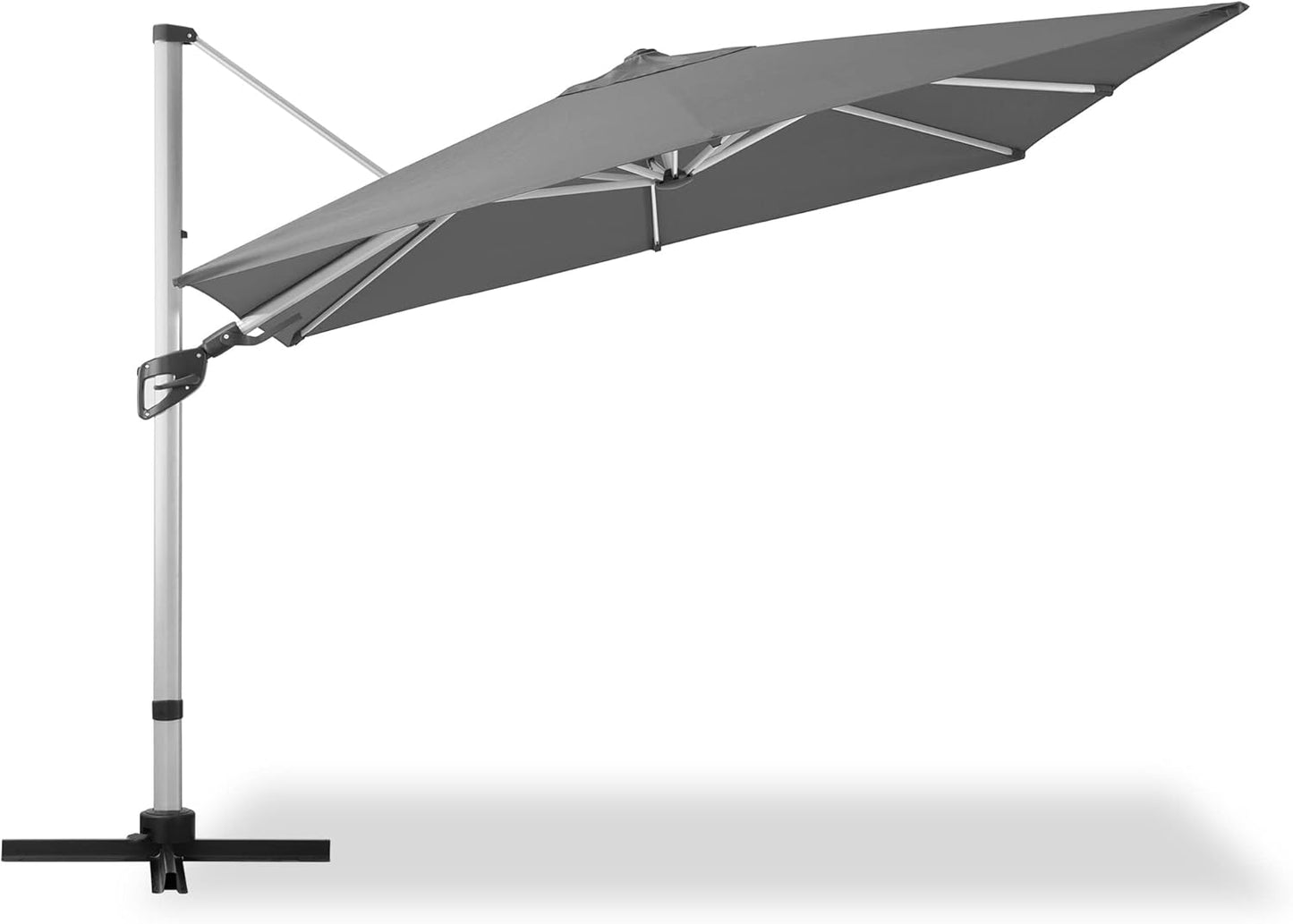 LAUSAINT HOME 10' Square Cantilever Umbrella with Olefin Fabric