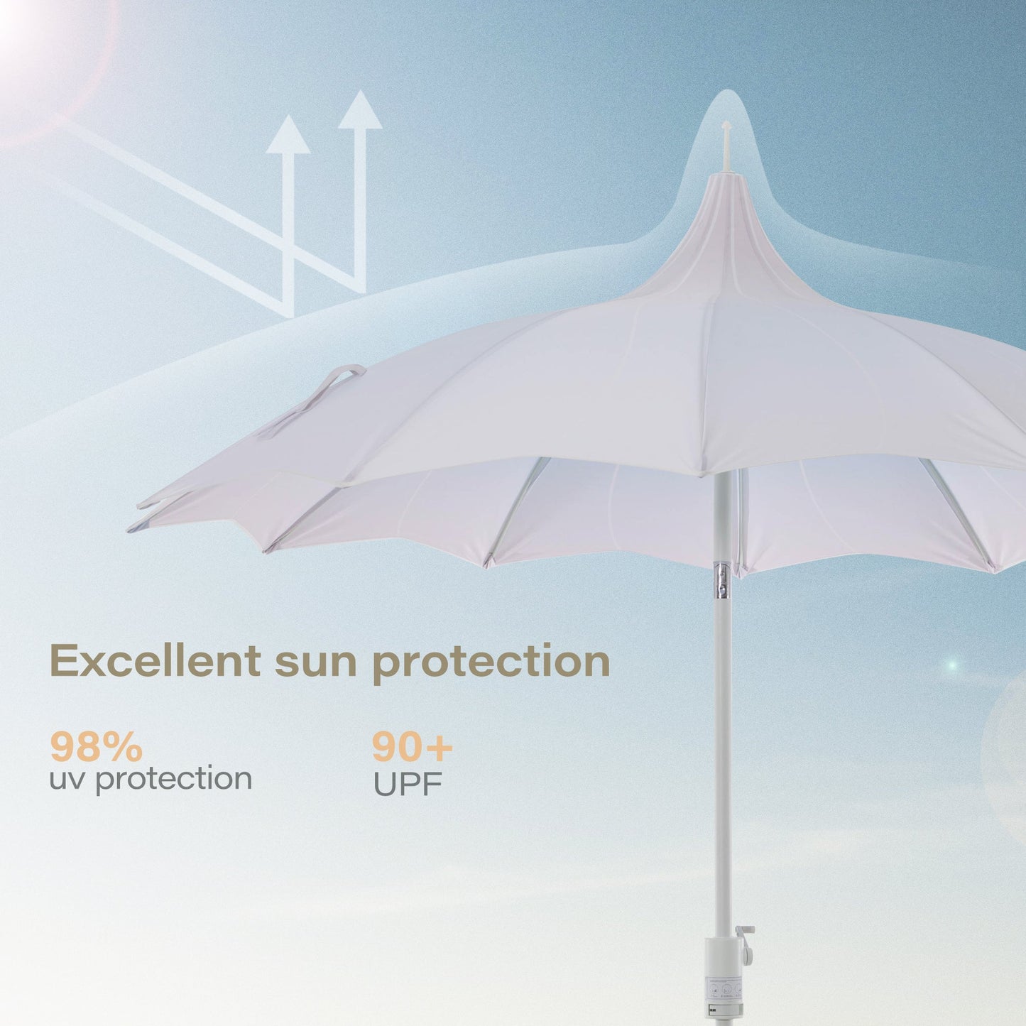 LAUSAINT HOME 9FT  Pergoda Patio Umbrella
