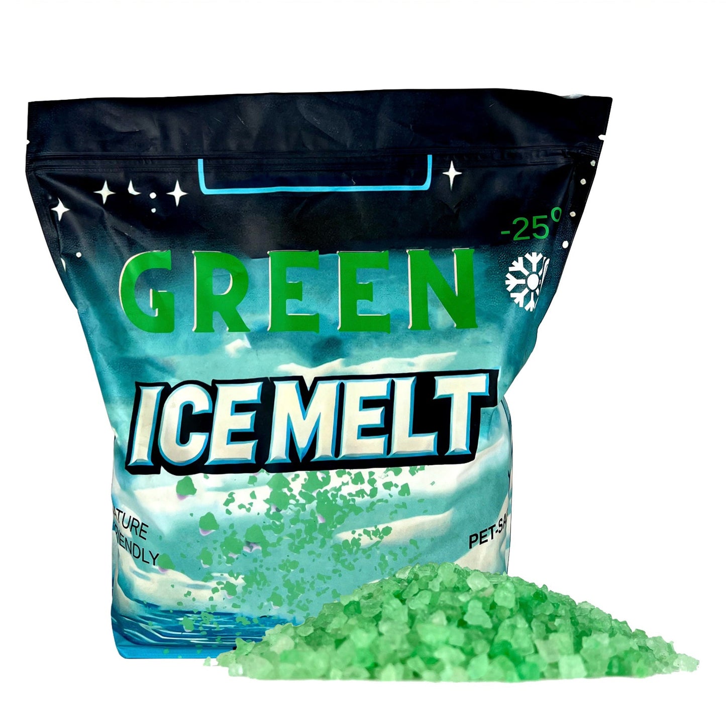Ice and Snow Melt 8 lb Bag CMA Blended Magnesium Chloride Ice Melter Effective Snow and Ice Removal Effective Below Zero Degrees