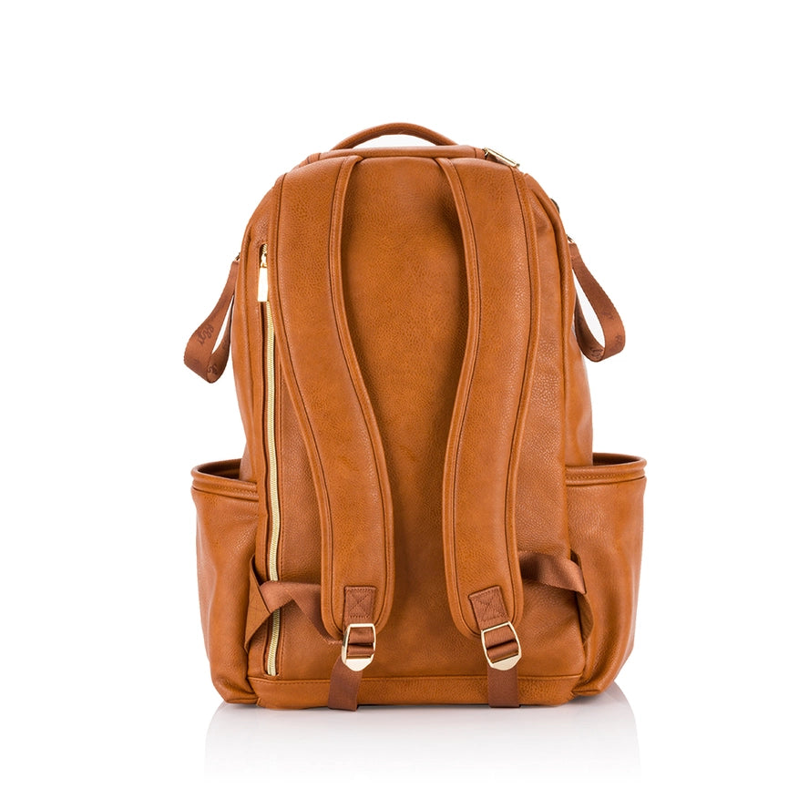 Cognac Boss Plus™ Backpack Diaper Bag - Itzy Ritzy