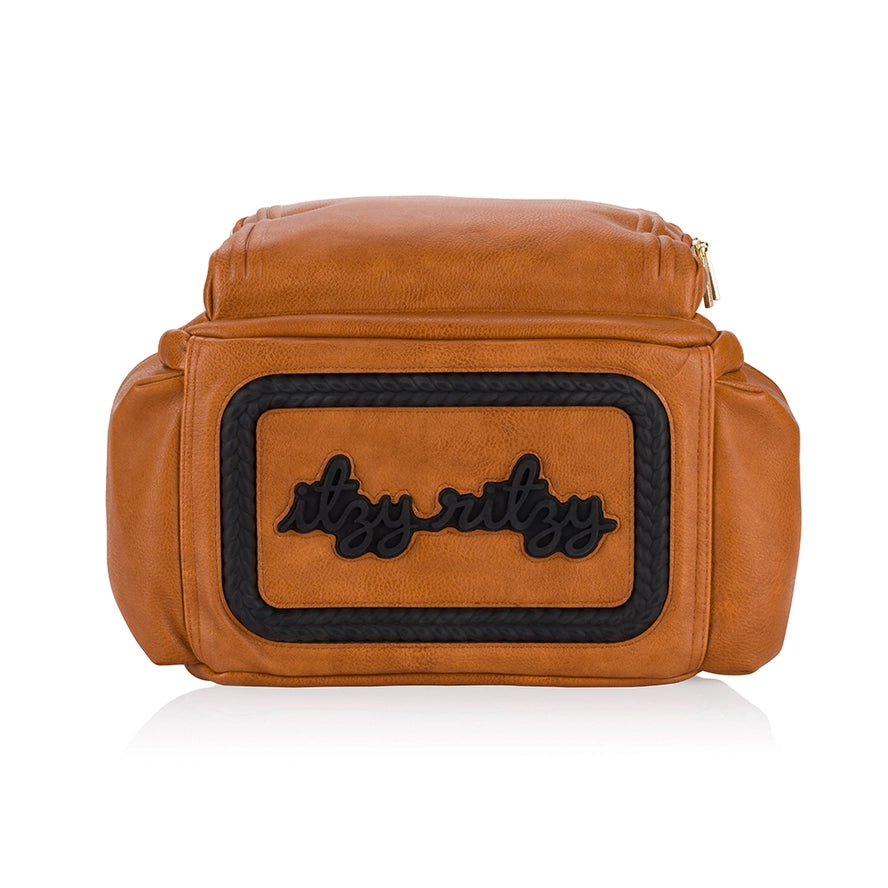 Cognac Boss Plus™ Backpack Diaper Bag - Itzy Ritzy