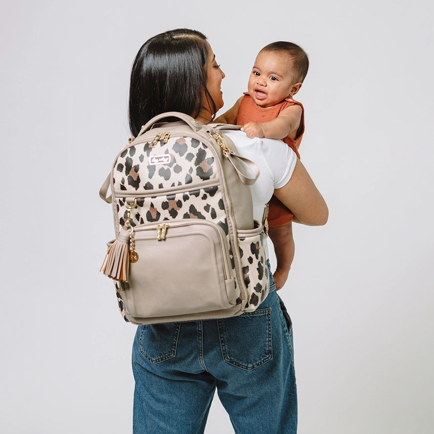 Leopard Boss Plus™ Backpack Diaper Bag - Itzy Ritzy