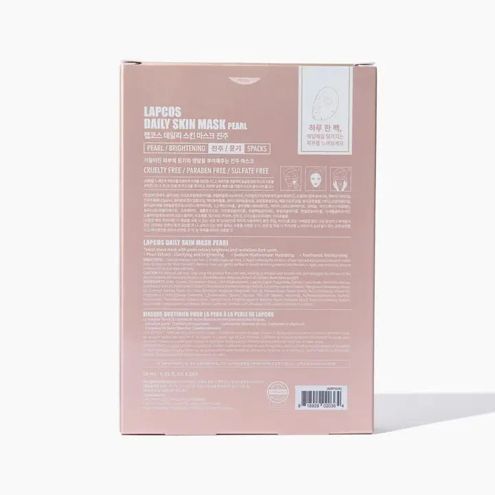 Pearl Daily Sheet Mask 5-pack - LAPCOS