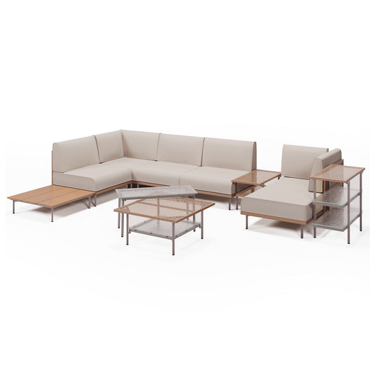 LAUSAINT HOME 10-Piece Wicker Patio Conversation Set