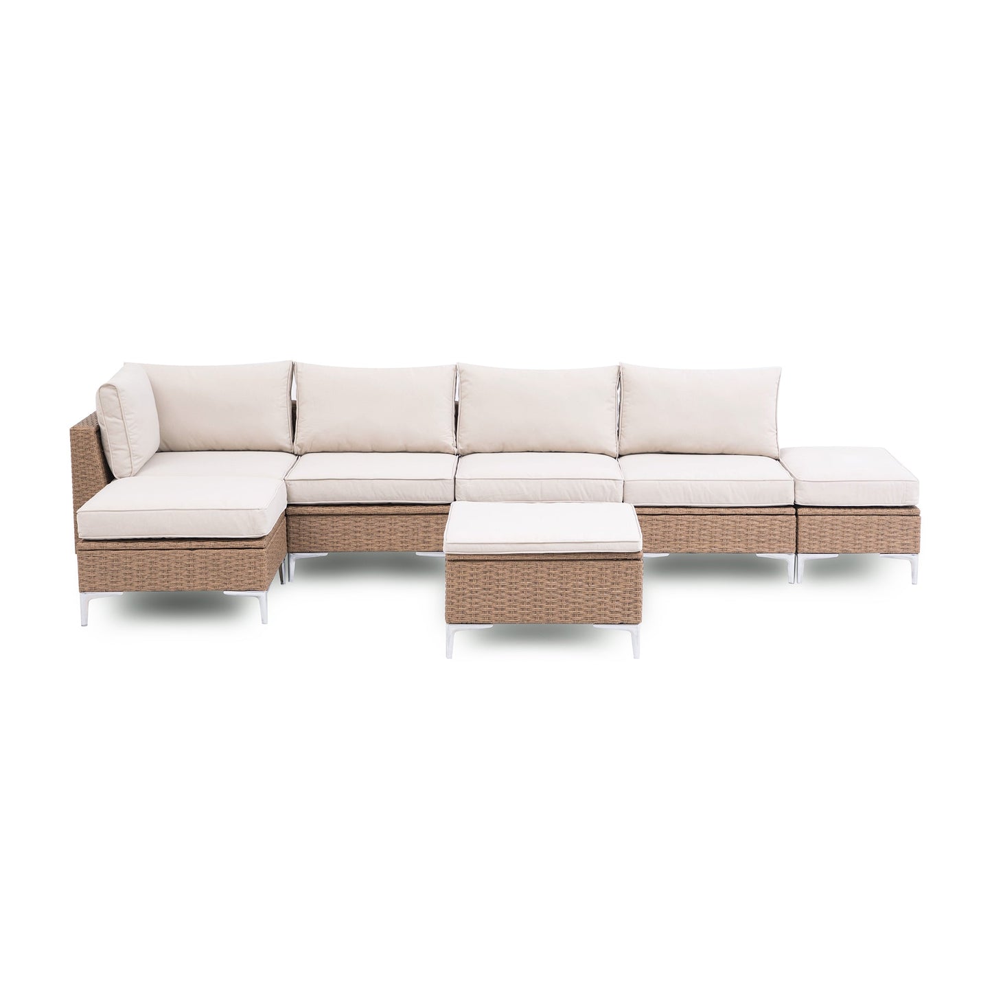 LAUSAINT HOME 7-Piece Outdoor Patio Set with Hidden Storage