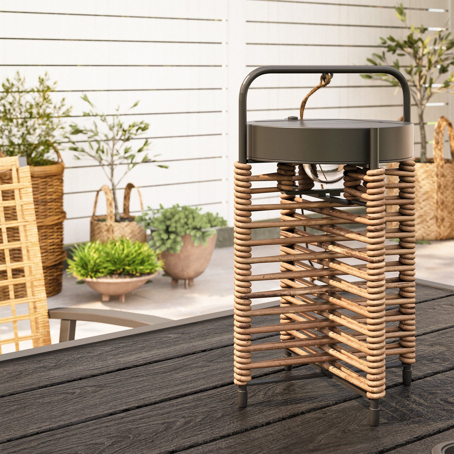 LAUSAINT HOME Outdoor Solar Table Lamp
