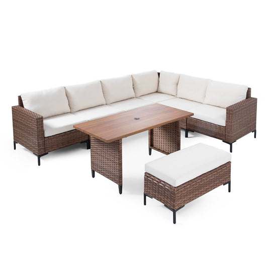 LAUSAINT HOME 8 Pieces Outdoor Patio Furniture Sets