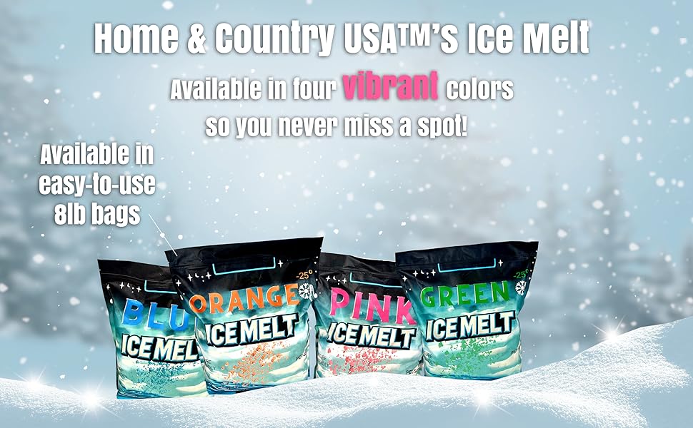 Ice and Snow Melt 8 lb Bag CMA Blended Magnesium Chloride Ice Melter Effective Snow and Ice Removal Effective Below Zero Degrees