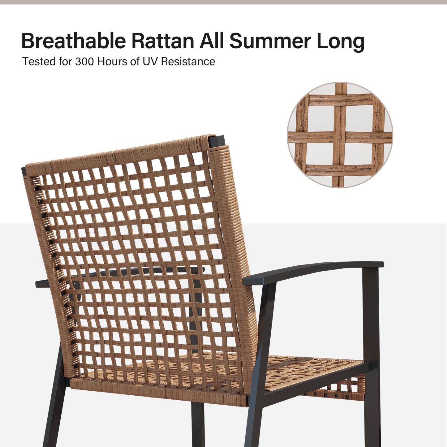 LAUSAINT HOME 4-piece Rattan Conversation Set