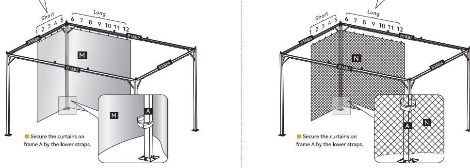 LAUSAINT HOME Accessories for gazebo